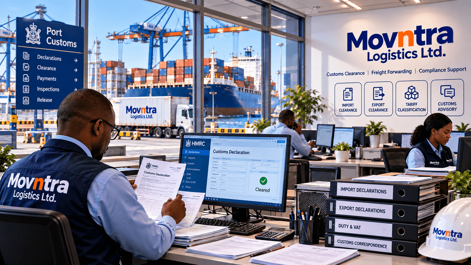 Customs documentation being prepared