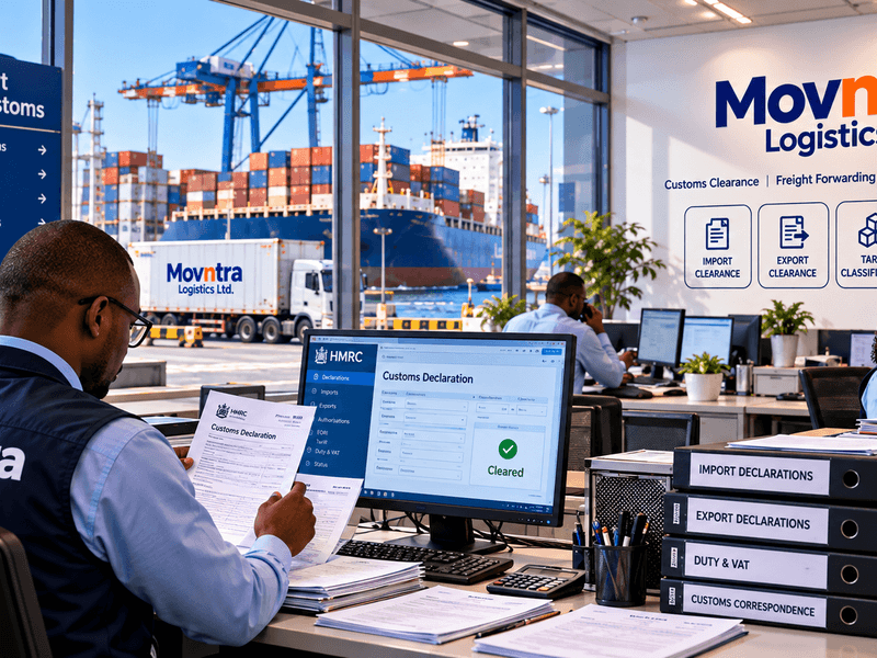 Customs documentation being prepared