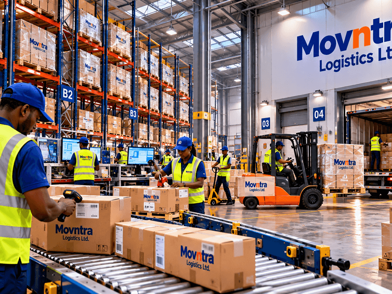 Racking inside a bonded warehouse